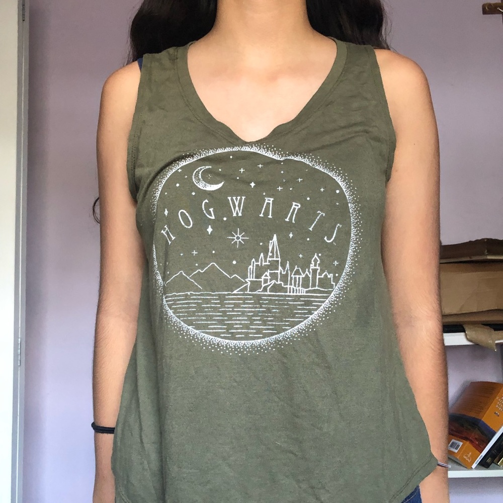 Green Harry Potter tank top